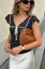 Black Polka Dot Collared Top