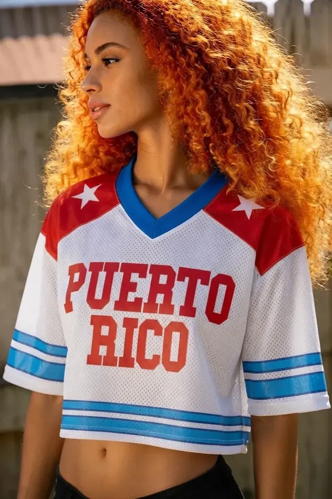 White Typography Crop T-Shirt - Image 1