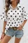White Polka Dot Buttoned Shirt