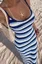 Blue Striped Maxi Dress