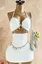 White Halter Bodycon Mini Dress