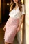 Pink Plaid A-Line Midi Skirt