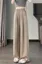 Beige Solid Mid-Rise Trousers