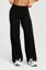 Black Solid Mid-Rise Trousers