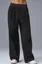 Black Mid-Rise Solid Trousers