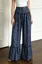 Dark Blue Leopard Print Trousers