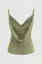 Sage Cowl Neck Backless Top