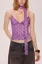 Purple Polka Dot Crop Top