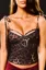 Brown Leopard Print Sweetheart Crop