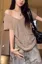 Light Brown Studded T-Shirt