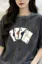 Grey Crew Neck Graphic T-Shirt
