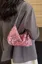 Pink Sequin Pu Hand Bag