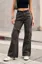 Dark Grey Mid Rise Solid Jeans