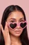 Pink Heart Chic Sunglasses