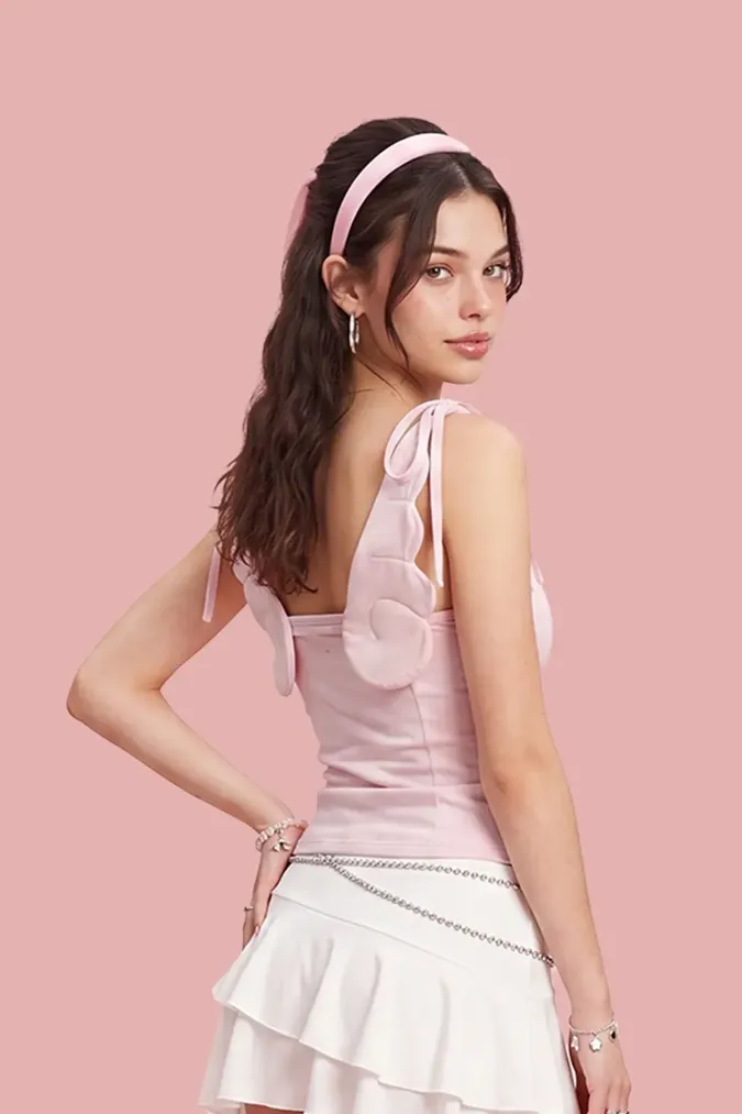 Light Pink Scoop Neck Top - Image 1