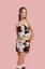 Beige Faux Fur Crop Co-Ord Set
