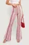 Pink High-Rise Geometric Pants