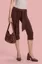 Brown Tie-Up Low-Rise Pants