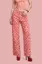 Pink Polka Dot High-Rise Jeans