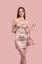 Light Pink Off-Shoulder Mini Dress