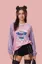 Light Pink Oversized Graphic T-Shirt