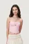 Light Pink Sweetheart Crop Top