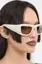 White Textured Statement Sunglass