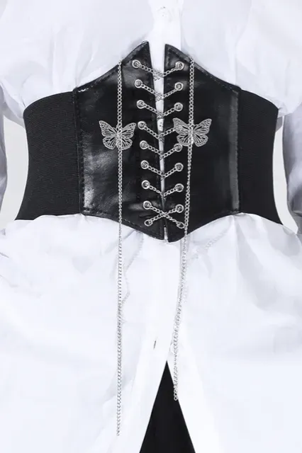 Black Butterfly Corset Belt - Image 1