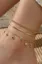 Golden Set Of 3 Anklets