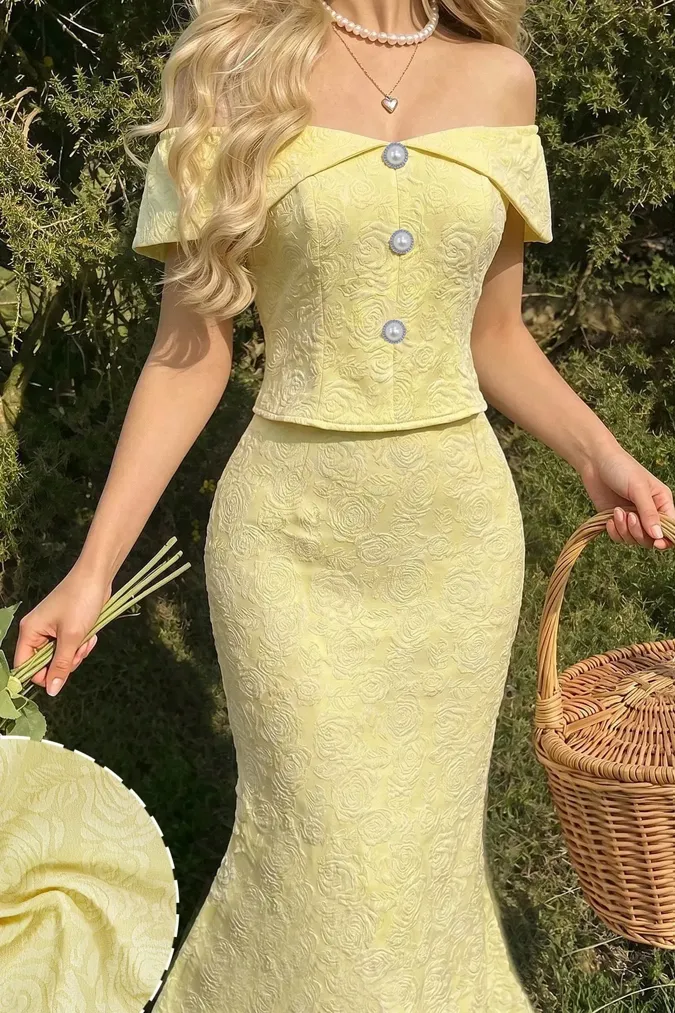 Yellow Floral Co-Ords Set - Image 1