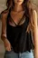 Black V-Neck Solid Top