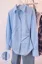 Blue Cotton Button-Up Shirt