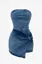 Blue Tube Neck Denim Playsuit
