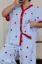 Light Blue V-Neck Heart Co-Ords Set
