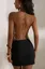 Black Chain Halter Neck Mini Dress