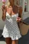 White Sweetheart Polka Dot Mini Dress
