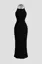 Black Halter Neck Maxi Dress