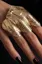 Golden Textured Chic Ring