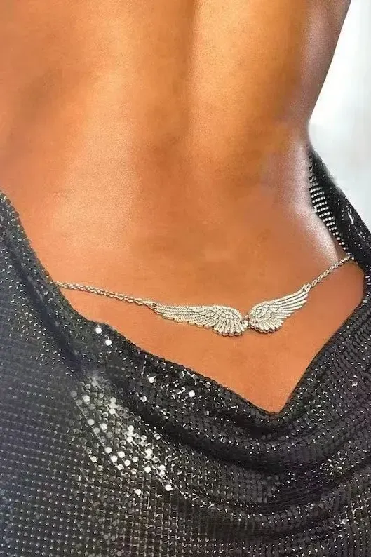 Silver Wing Statement Waist-Chain - Image 1