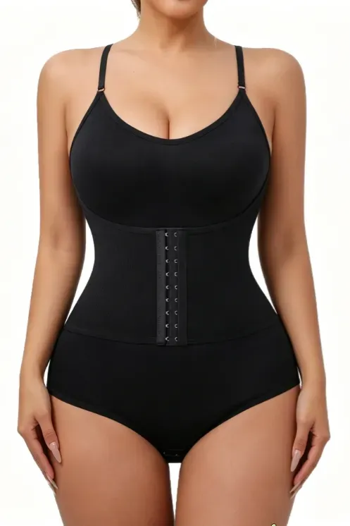 Black Scoop Neck Shapewear - Image 1