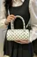 White Polka Dot Pu Zipper Bag