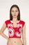 Red Graphic Printed Crop T-Shirt