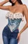 Blue Lace Off Shoulder Top