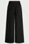 Black Solid Wide Leg Pants