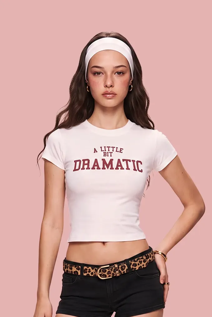 White Typography Crew Neck T-Shirt - Image 1