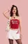 Red Typography Tube T-Shirt