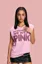 Pink Typography Crew Neck T-Shirt