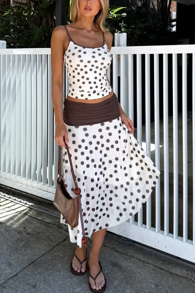 White Polka Dot Co-Ord Set - Image 1