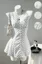 White Polka Dot Buttoned Dress