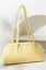 Yellow Pu Solid Hand Bag